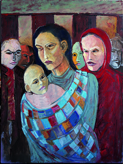 Arte, pintor español de Cañete de las Torres,migrantes,